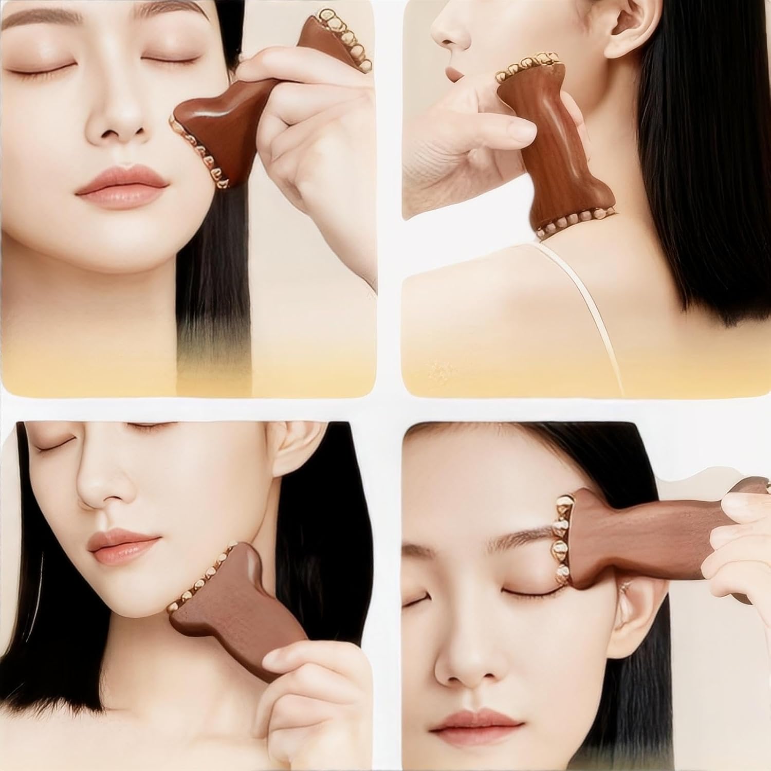 ลูกกลิ้งทองเหลืองสำหรับนวดหน้า - Skincare Glow Glowing บทวิจารณ์และราคา