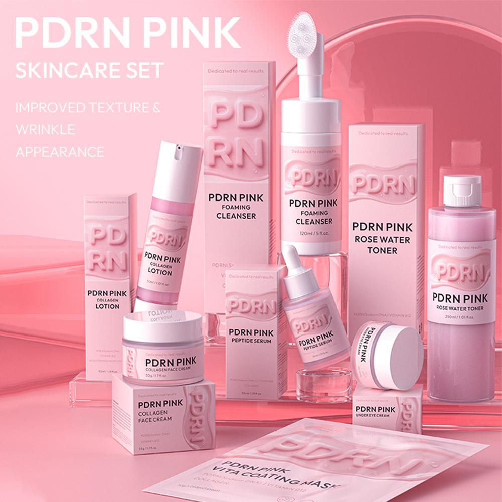 ชุดผลิตภัณฑ์บำรุงผิว Pink PDRN - Skincare Glow Glowing บทวิจารณ์และราคา