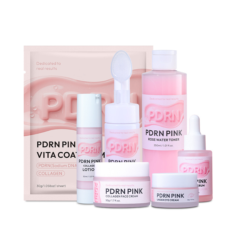 ชุดผลิตภัณฑ์บำรุงผิว Pink PDRN - Skincare Glow Glowing บทวิจารณ์และราคา