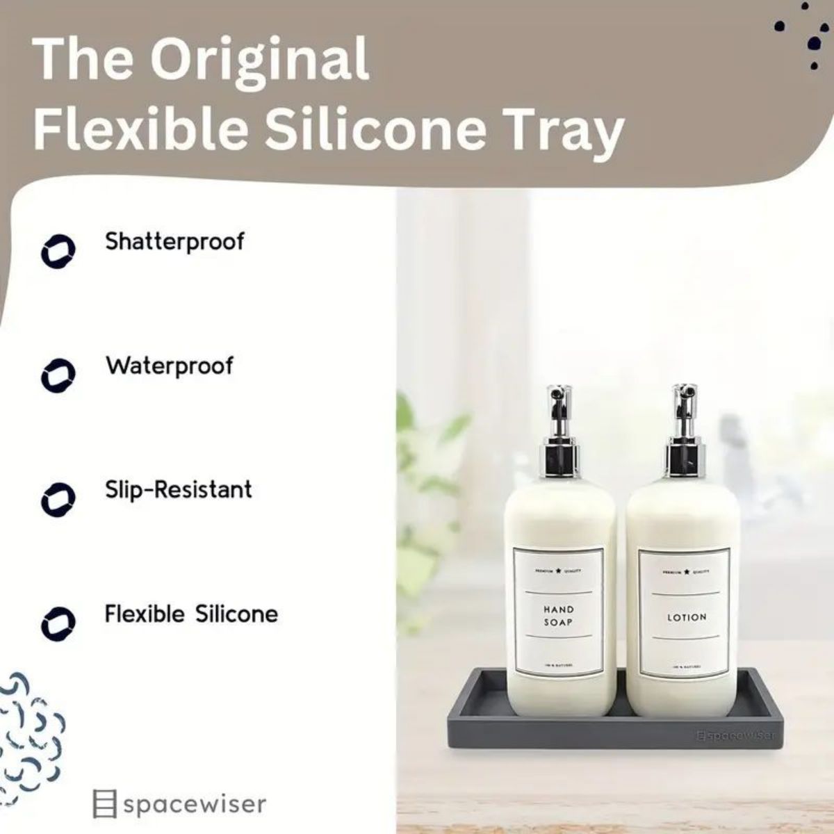 ถาดซิลิโคนสำหรับวางบนเคาน์เตอร - Skincare Viral บทวิจารณ์และราคา
