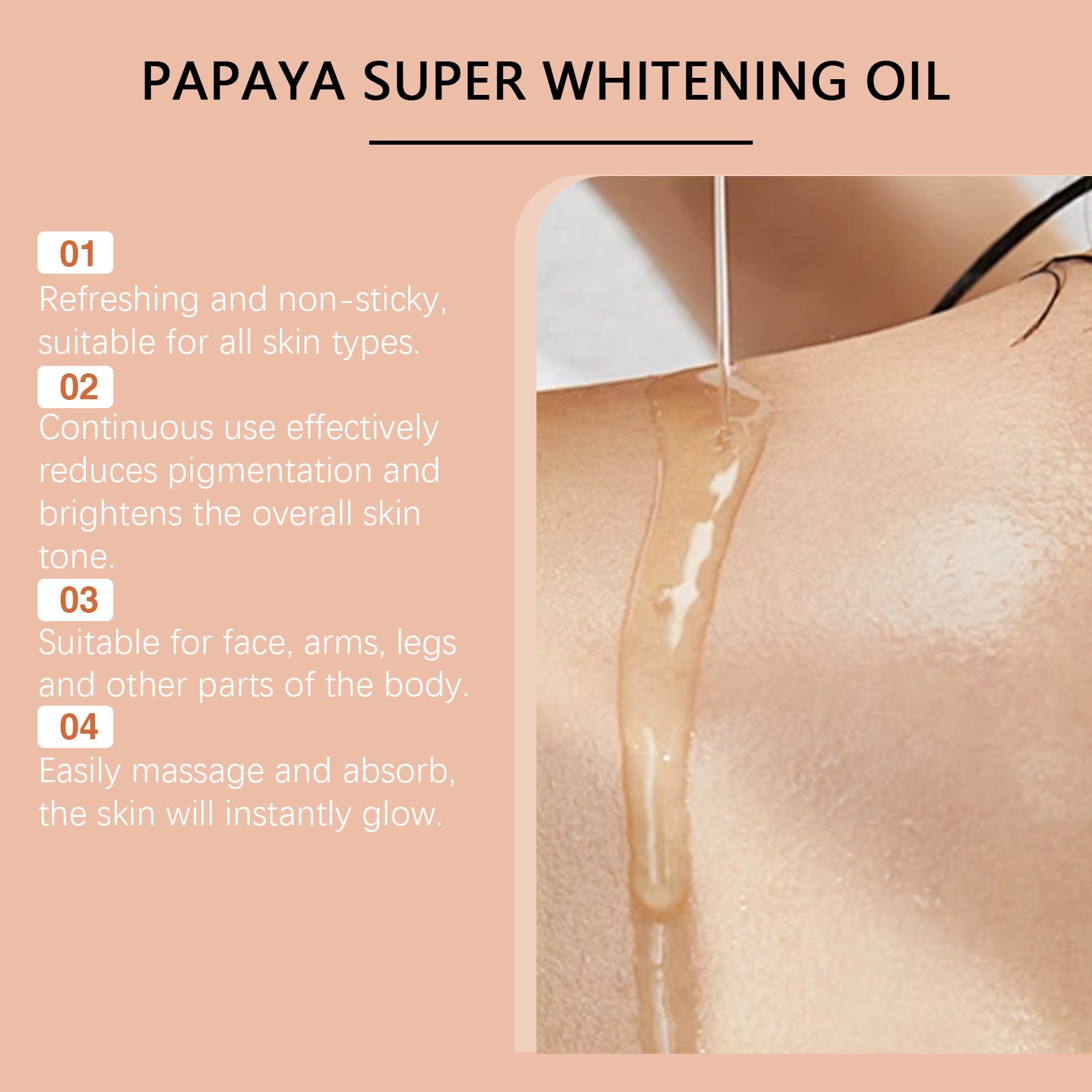 มะละกอไวท์เทนนิ่ง Body Oil Nou - Aha Bha Exfoliant บทวิจารณ์และราคา